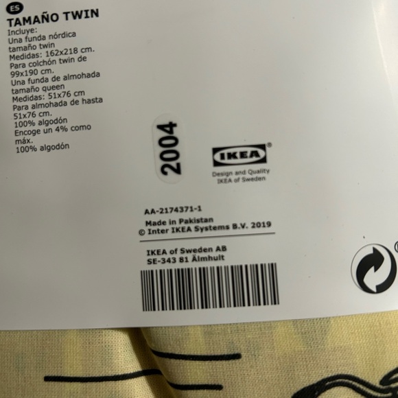 KÄPPHÄST Twin Duvet Cover Set With Pillow Case From IKEA - Picture 4 of 4